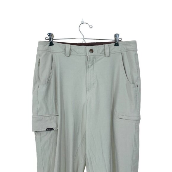 GoLite Mens Size 32 x 33 Travel Active Cargo Hiking Pants Ivory Lightweight‎ - Picture 2 of 9